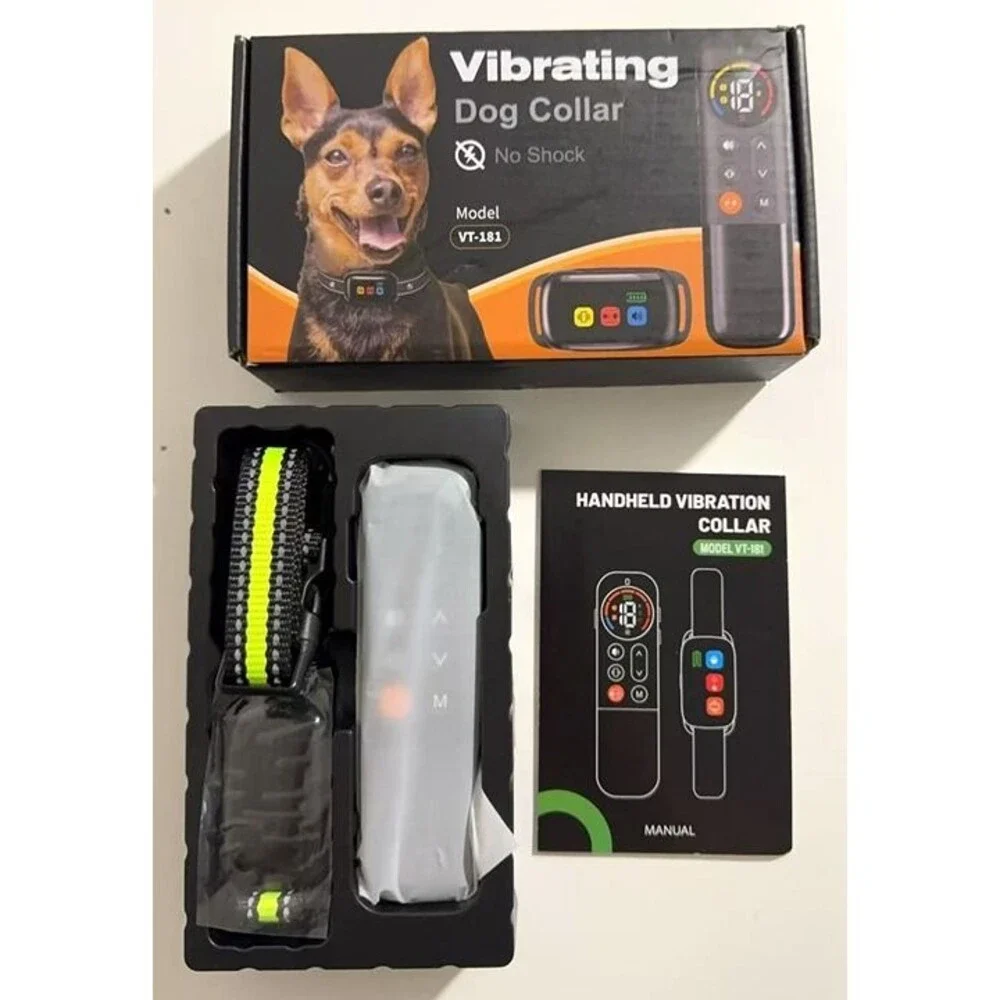 Vibrating Dog Training Collar No Shock with Remote